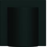 gallery Płytka czołowa do przyłącza kablowego 2M czarny