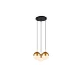 OPRAWA SUFITOWA ABIES, 7597, AC220-240V, 50/60Hz, 3*E27, IP20, POTRÓJNA, ZŁOTA