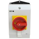 P1-32/I2H/MBS/SVB/HI11 Rozłącznik 32A 3P + 1Z 1R MBS czerwony - żółta rączka 182419 EATON