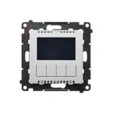 Simon 55 Termostat programowalny z wyświetlaczem Jasnoszary mat