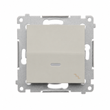 Simon 54 Łącznik schodowy z podświetleniem LED szybkozłączka kaszmir mat DW6L.01/42