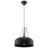 Sollux Lampa wisząca CASCO czarna/biała SL.0389