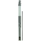 Rura wsporcza z bocznym wyprowadzeniem HVI long, fi 50 mm dł. 3200 mm, GFK / NIRO z iglicą NIRO fi 1