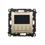 Simon 55 Termostat programowalny z wyświetlaczem Szampański mat