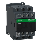 Stycznik mocy TeSys D AC3 9A 3P 1NO 1NC cewka 125VDC zaciski skrzynkowe