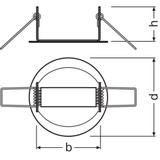 Adapter do montażu czujników w suficie podwieszanym DALI LS/PD CI KIT