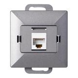 Gniazdo 1xRJ45 Cat5 Pearl, RJ45-5CAT/P1, antracyt