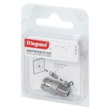 ADAPTER DOPASOWUJĄCY, 1 WTYK ŻEŃSKI O9,52 MM DO ZŁĄCZA ŻEŃSKIEGO ''F'', Legrand