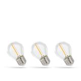 LED KULKA E-27 230V 1W COG WW CLEAR SPECTRUM 3-PACK