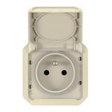 NOWE PLEXO - GNIAZDO 2P+Z ZACISKI AUTOMATYCZNE MECHANIZM 16 A - 250 V PIASKOWE 069828L LEGRAND