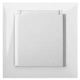 GPT SENTIA 2P+Z IP44 z przesłonami torów prądowych białe biała