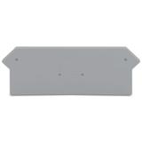 ścianka końcowa szara