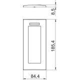 AR45-BSF3 RW, Ramka montażowa, Modul 45, potrójna