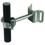 Wspornik HVI-Ex P70 ze stali nierdzewnej NIRO, fi 20 mm, AS 70 mm, z obejmą taśmową do rur 50-300 mm