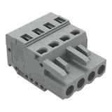 MCS-MIDI Classic gniazdo 4-bieg. szare raster 5 mm /100szt./ WAGO