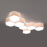 Lampa plafon sześciokątny biały SUNDE 13 SOLLUX