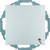 BERKER B.Kwadrat/B.7 Gniazdo SCHUKO z uziemieniem z pokrywą z przesłoną styków aluminium 47441404 HA