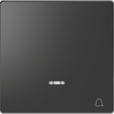 Merten, klawisz z okienkiem sygnalizacyjnym i symbolem dzwonek D-Life, antracyt