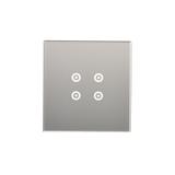 Simon 54 Touch Panel dotykowy S54 Touch 1 moduł 4 pola dotykowe srebrna mgła DSTR14/71 KONTAKT