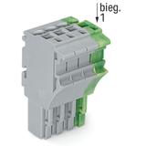 1-przewodowe gniazdo Push-in CAGE CLAMP szary/żółto-zielony /100szt./ 2022-104/000-036 WAGO