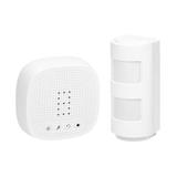 Czujnik ruchu z centalą bezprzewodową IP44 300m z możliwością robudowy do 16 sensorów do 4 stref OR-