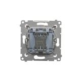 Simon 54 Łącznik krzyżowy bez piktogramu 16A 250V zaciski śrubowe srebrny mat DW7A.01/X/43 KONTAKT