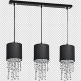 lampa wisząca Almeria 3xE27 czarna MLP64300 Milagro