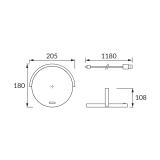 Lampka biurkowa SATURN LED BLACK