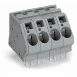 listwa zaciskowa do pł. drukowanych 2-bieg. szara raster 10 mm