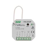 radiowy dwukanałowy sterownik LED 12V - montaż PDT 10÷16V DC