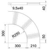 SLB 90 62 200 A2 Łuk 90°