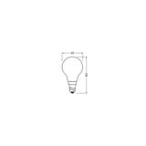 Lampa LED BASE Classic P40 4W/827 230V szkło matowe E14 FS3 OSRAM
