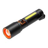 Latarka LED, 270/105lm, 1200mAh, przecinak do pasów, młotek bezpieczeństwa