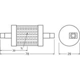 LED LINE 78mm 60 6,5W 827 230V R7S 6X1 LEDVANCE