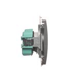 Simon Basic Gniazdo wtyczkowe z uziemieniem z przesłonami torów prądowych 16A 250V zaciski śrubowe stal inox BMGZ1Z.01/21 BMGZ1z.01/21 KONTAKT