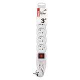 Przedłużacz z uziemieniem z wyłącznikiem / 5G / 3M P1513 EMOS