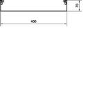 tehalit.AK Podstawa kanału napodł 2-str skos pokrywy 400x70mm stal AKU4000702 HAGER