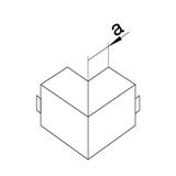 tehalit.LFS Kąt zewnętrzny, 40x60mm, biały