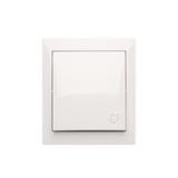 Simon Aquaclick Przycisk dzwonek 10AX 250V zaciski śrubowe, biały