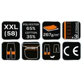 Spodnie robocze, rozmiar XXL/58, odpinane kieszenie i nogawki