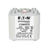FUSE 800A 690V 1BN/50 AR UC Wkładka szybka 800A AC 690V rozmiar 1 53x69x51 mm aR IEC UL w 170M4418 E