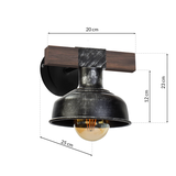 kinkiet Faro E27 czarny MLP6241 Milagro