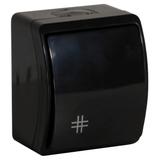 Łącznik krzyżowy n/t AQUATIC IP44 czarny 10 szt. OR-OE-7103/B/10 ORNO