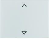 BERKER K.5 Klawisz nadrukowany symbol "strzałki" aluminium 14057103 HAGER