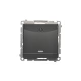 Simon 54 Łącznik hotelowy podwójny z podświetleniem czarny *Tylko do ramek S54 PREMIUM. Wymagane jes