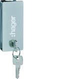 vega Zamek z kluczem 1242E do drzwi transparentnych VZ310TVB HAGER
