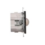 Simon 55 Elektroniczny łącznik hotelowy z podświetleniem LED Czarny mat