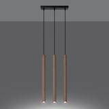 Sollux Lampa wisząca PASTELO 3L drewno SL.1267