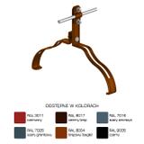 AN-15M/LA/-N Uchwyt gąsior.prof. Z-śruba WZÓR 11 H=10 cm /LA/