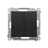 Simon 55 Przycisk zwierny poczwórny 10 AXm szybkozłączka Czarny mat